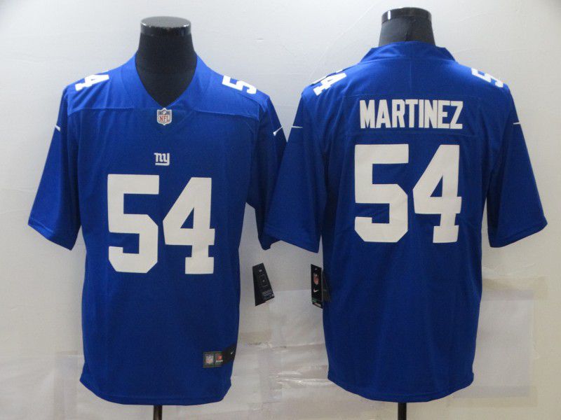 Men New York Giants 54 Martinez Blue Nike Limited Vapor Untouchable NFL Jerseys